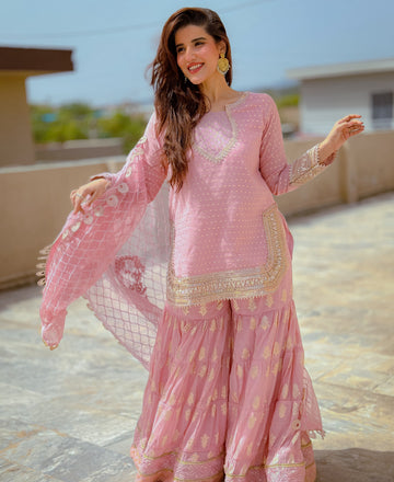 “Zari Gul” three piece Sharara outfit
